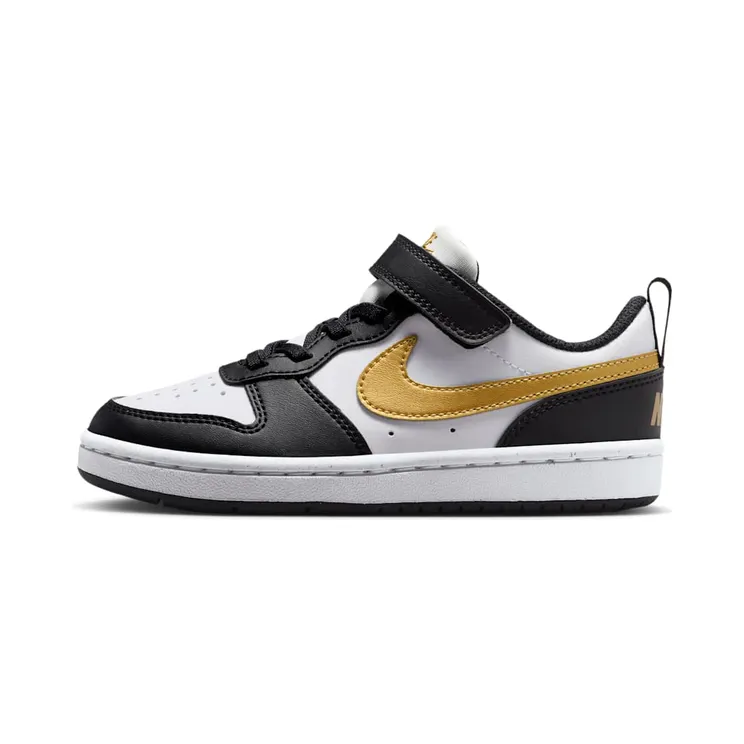 Nike Court Borough Low Recraft “Black / White / Metallic Gold” (DV5457-008)
