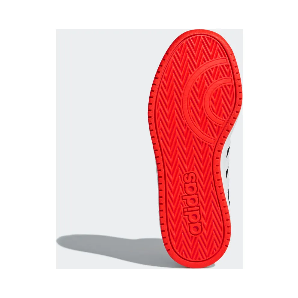adidas Hoops 2.0 Mid Core Black / Cloud White / Hi-Res Red (B75743)