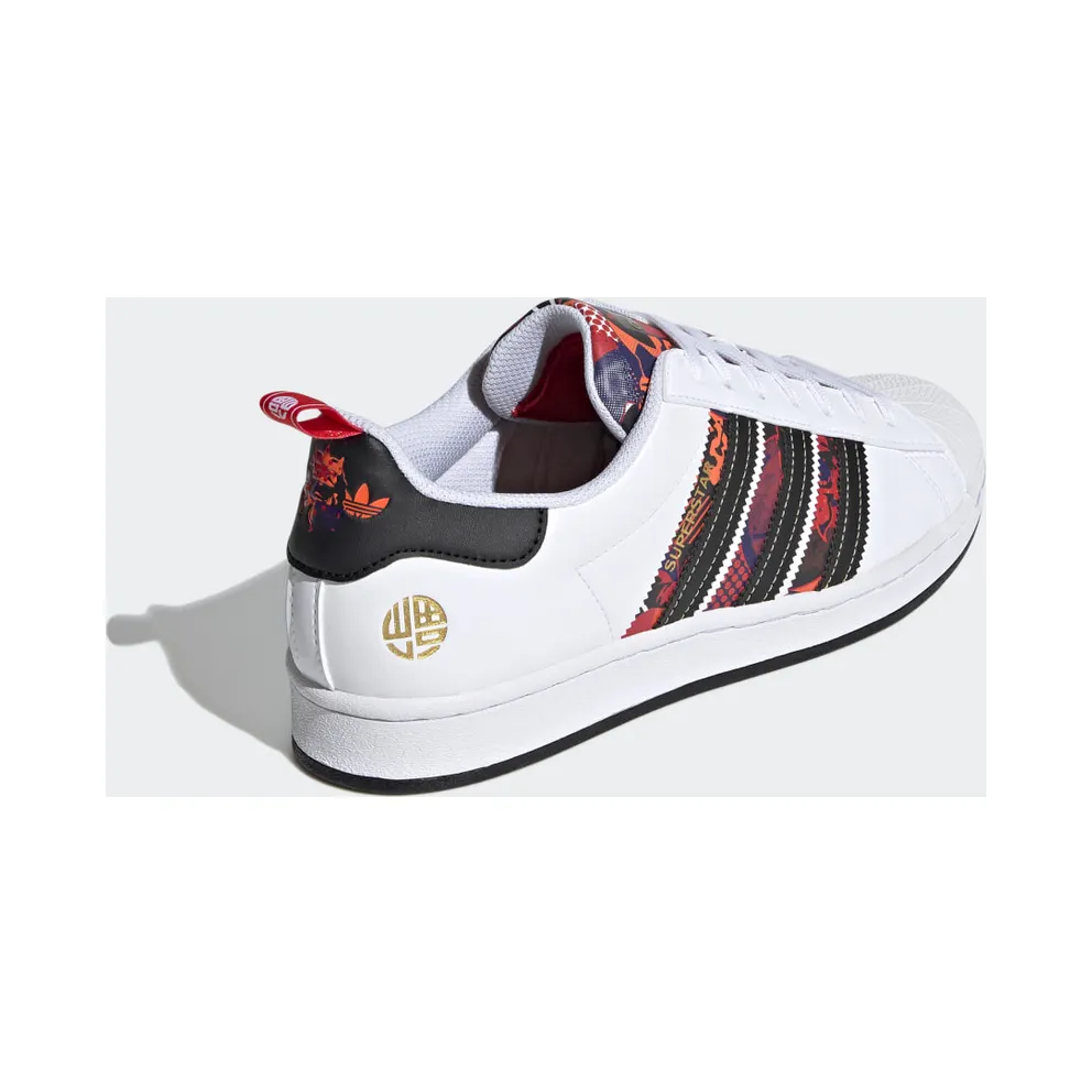 adidas Superstar Cloud White / Core Black / Scarlet (Q47184)