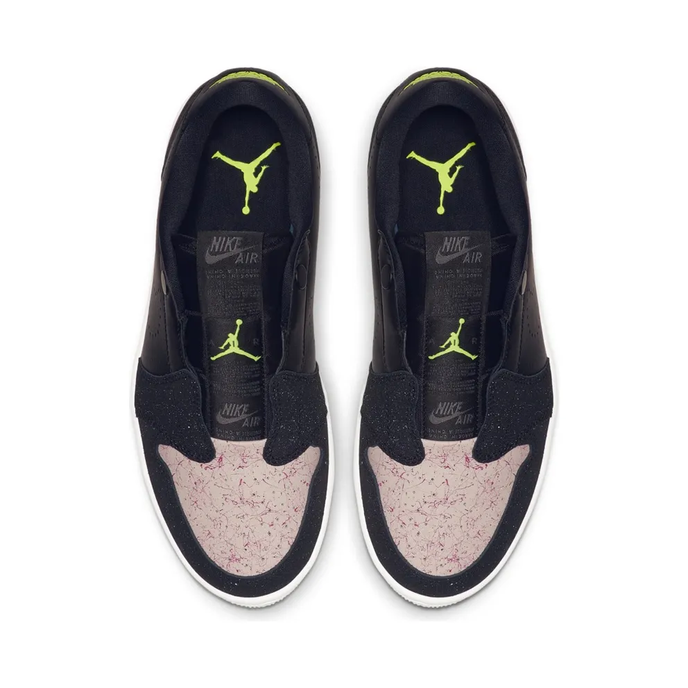 Jordan 1 Retro Low Slip Black Silt Red (W) Black/Volt-Phantom-Silt Red-Rush Maroon (AV3918-002)