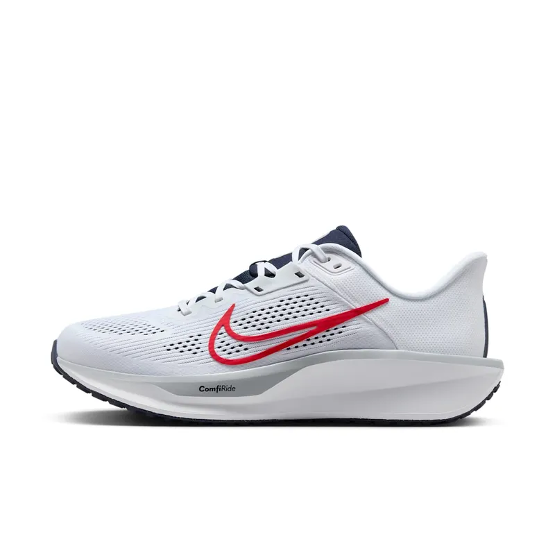 Nike Quest 6 White Obsidian Wolf Grey University Red (FD6033-107)