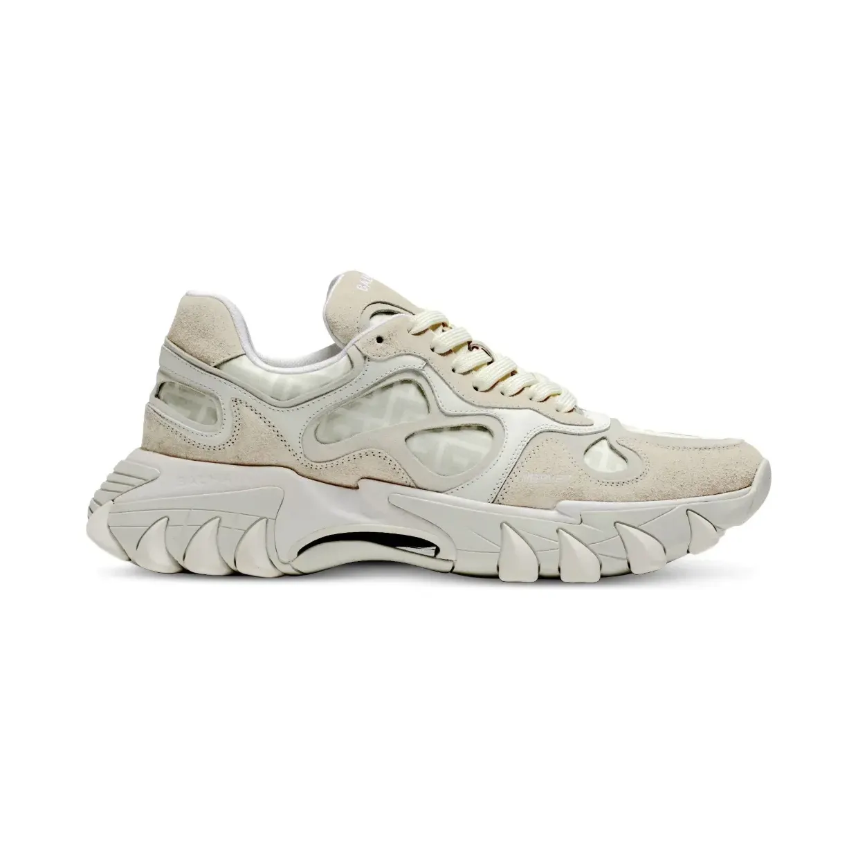 Balmain B-East sneakers met monogram – Beige (BN1VI714TNBC)