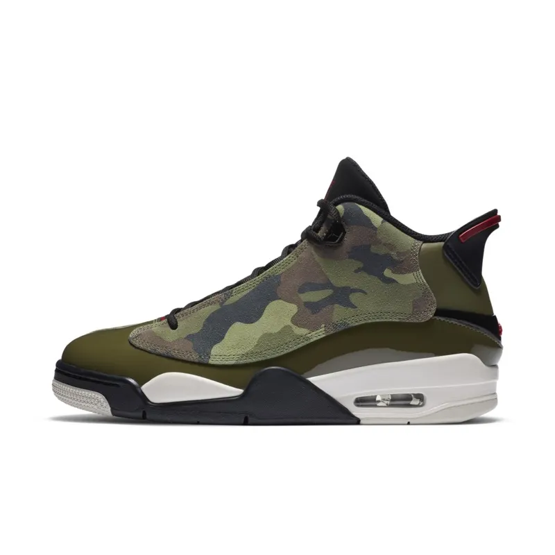 Jordan  Dub Zero Camo Medium Olive/Black-Light Bone-Gym Red (311046-200)