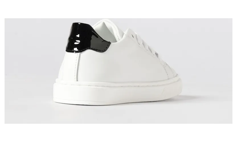 Philipp plein Leather Sneakers with Rhinestones White (831581) (2)