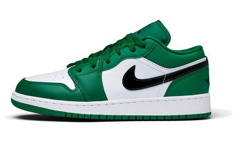 Air Jordan 1 Low’Pine Green’ GS Pine Green/Black/White (553560-301)