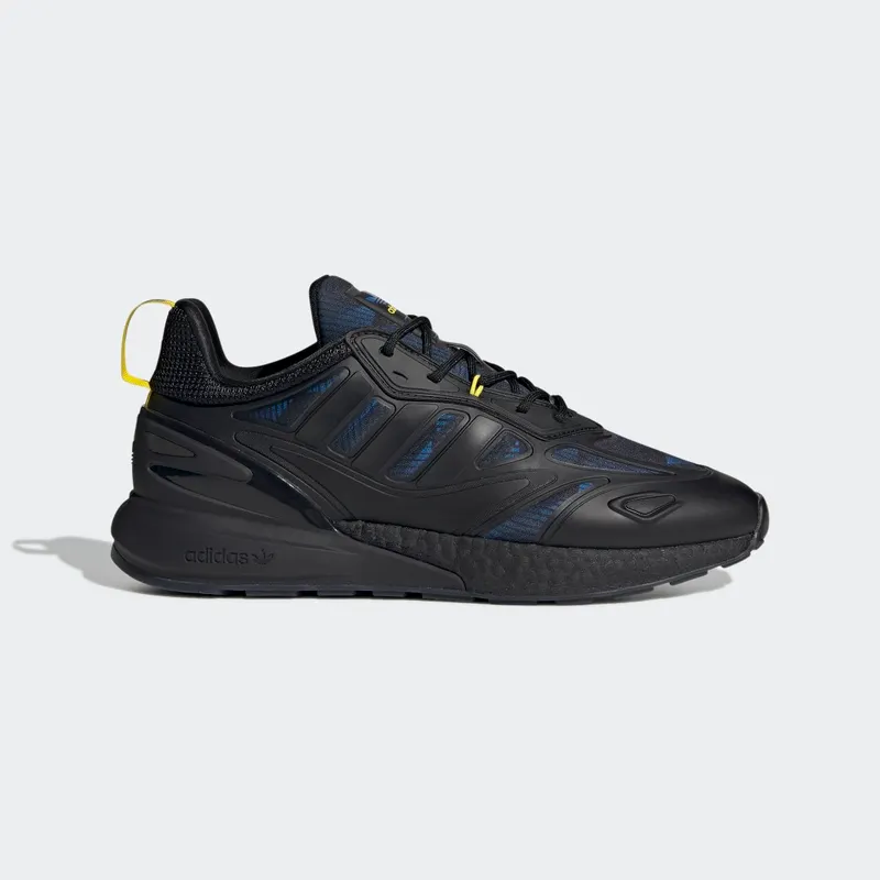 adidas Manchester United ZX 2K Boost 2.0 Core Black / Glow Blue / Yellow (GY3514)