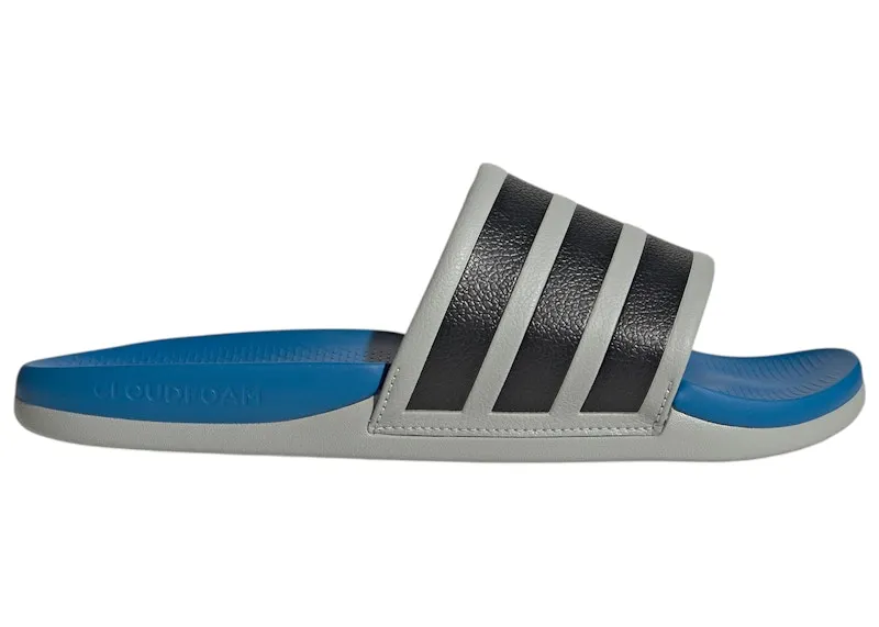 adidas Adilette Comfort 2.0 Slides Grey Two Black Ray Blue (HQ2471)