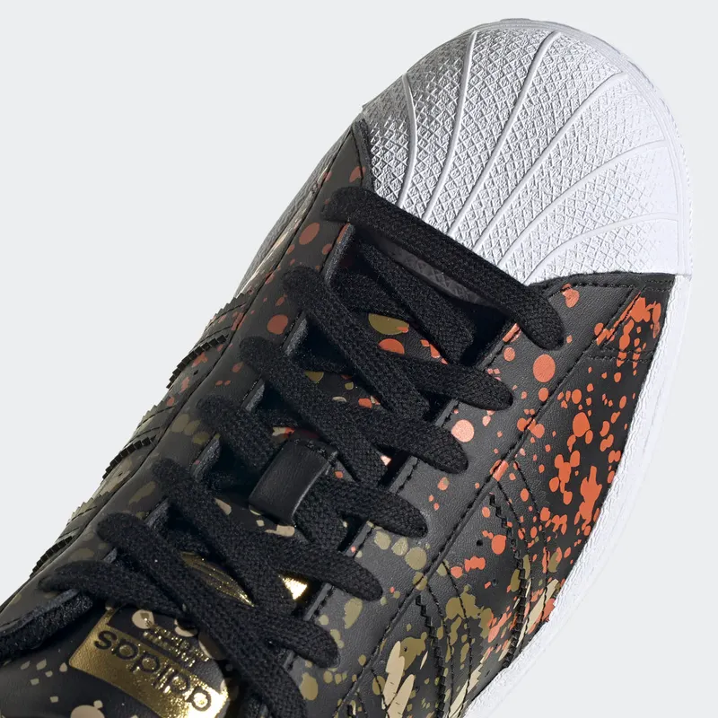 adidas Superstar Core Black / Core Black / Fox Orange (FX5538)