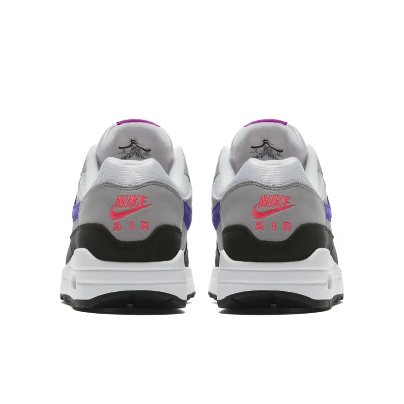 Nike Air Max 1 Raptors (W) White/Court Purple-Wolf Grey-Pink Flash (319986-114)