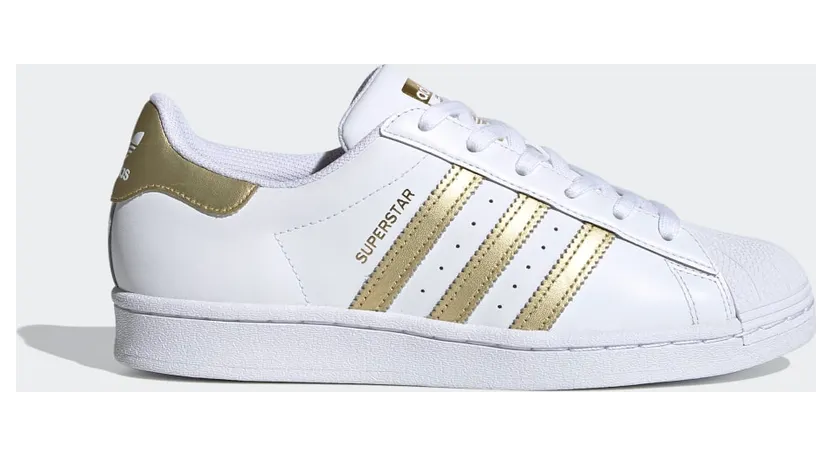 adidas Superstar Cloud White / Gold Metallic / Cloud White (FX7483)