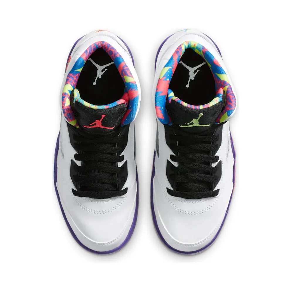 Jordan 5 Retro Alternate Bel-Air (PS) White/Court Purple-Racer Pink-Ghost Green (DB3026-100)