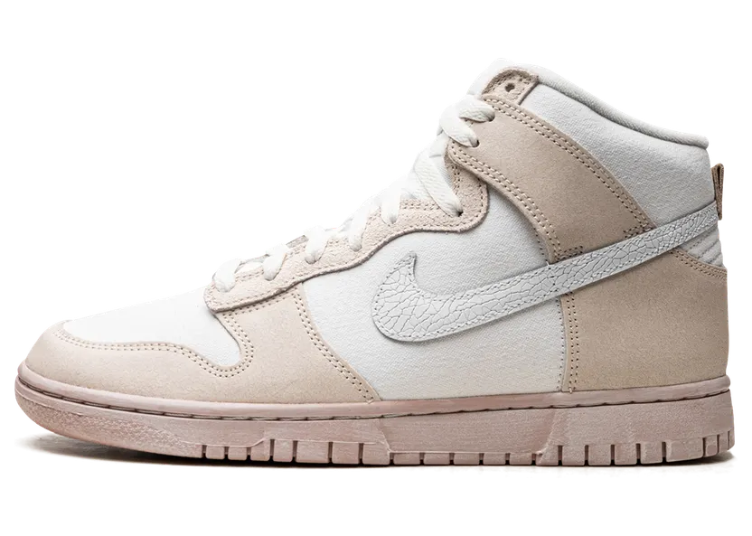 Nike Dunk High Retro PRM “Cracked Leather Swoosh” (DV0822-100)
