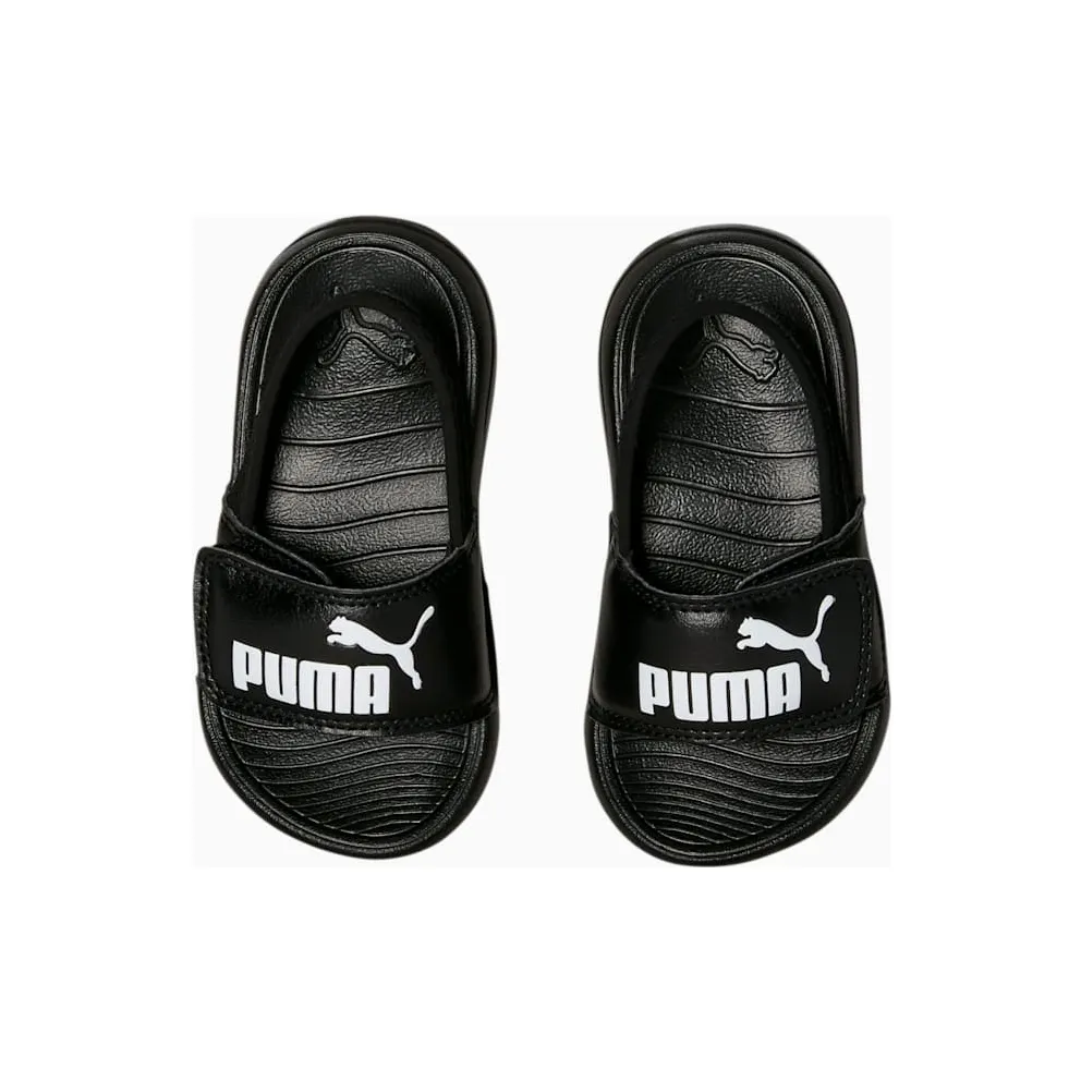 Puma Popcat 20 Backstrap Slides baby’s White/Black (373862-01)
