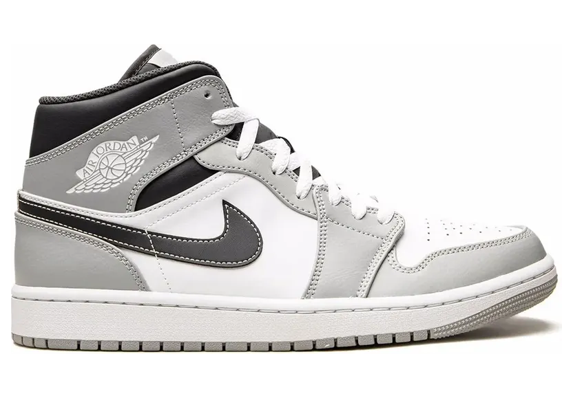 Air Jordan 1 Mid Smoke Grey Black (554724-078)
