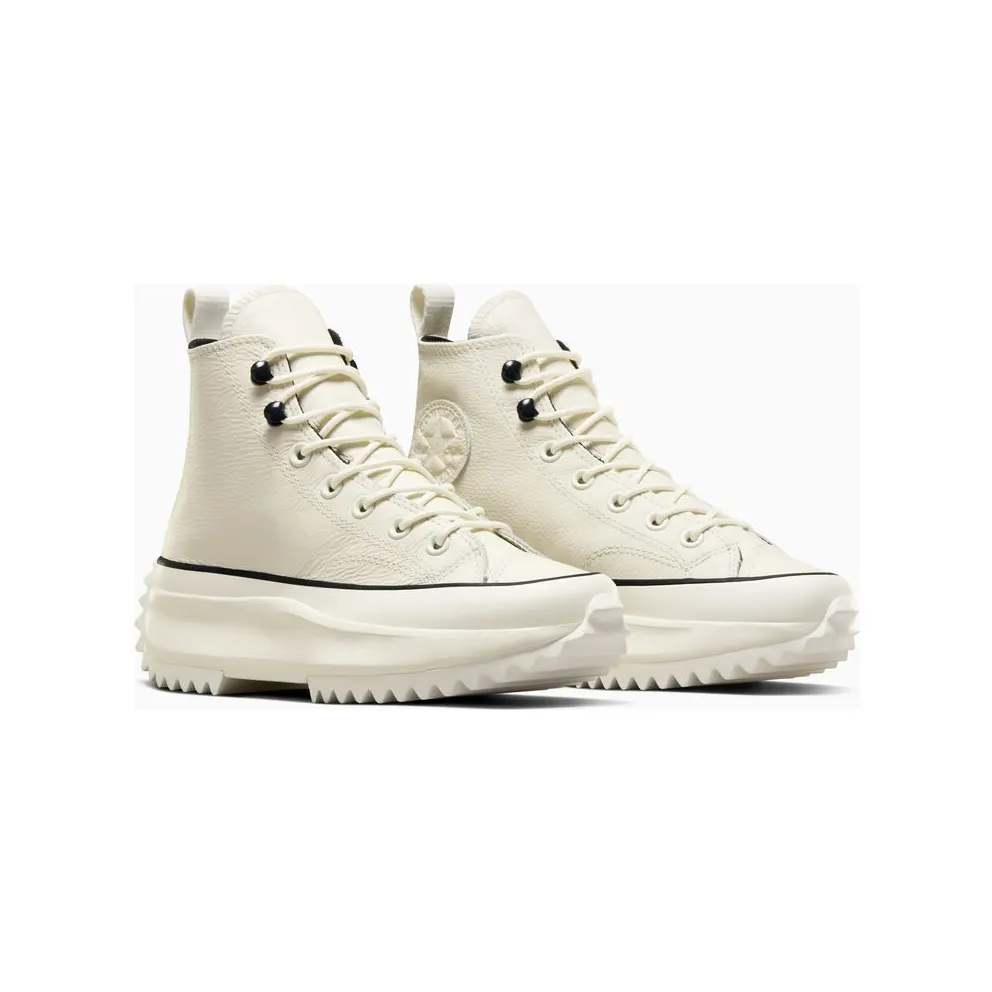 Converse Run Star Hike Platform Leather Egret/Black/White (A05389C)