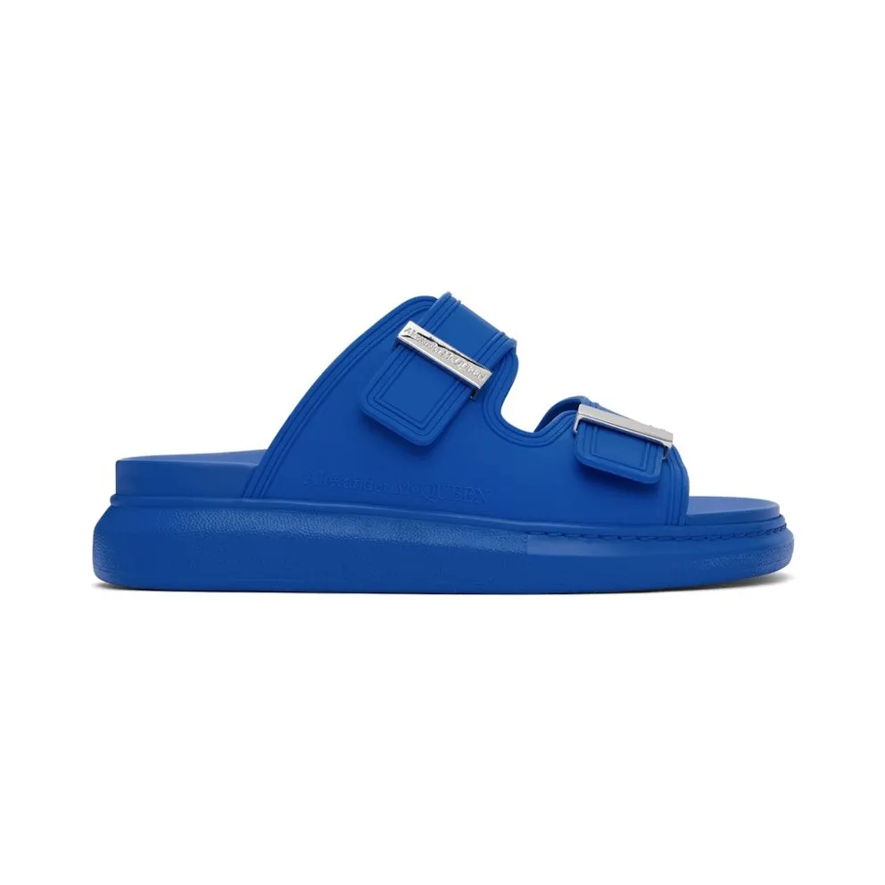 Alexander McQueen Hybrid Double Buckle Sandal Blue (663563W4Q514394)