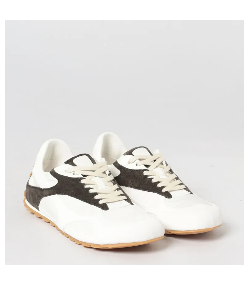 Bottega Veneta Orbit Nylon and Suede Sneakers White (867944V3MS29163)