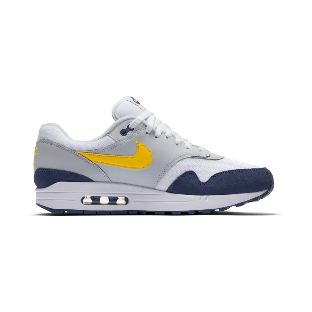 Nike Air Max 1 Blue Recall White/Blue Recall-Pure Platinum-Tour Yellow (AH8145-105)