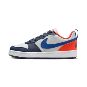 Nike Court Borough Low Recraft “Midnight Navy / Team Orange / Light Silver / Hyper Royal” (DV5456-401)