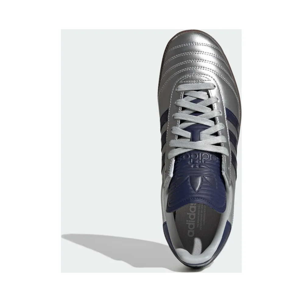 Adidas SAMBA JP Silver Metallic / Dark Blue / Gum (JR2181)