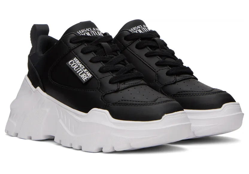 Versace Jeans Couture Black Speedtrack Sneakers (E73VA3SC2EZP006) (4)