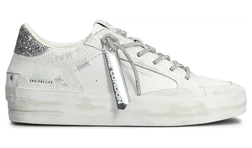 Crime London Sk8 Deluxe Sneakers – Weiß (20132PP7)