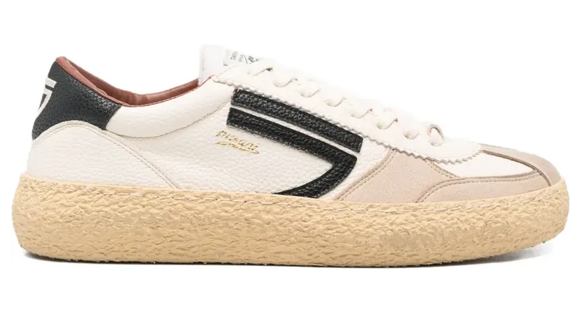 Puraai Sneakers met leren vlakken – Beige (PU101V029OSSO)