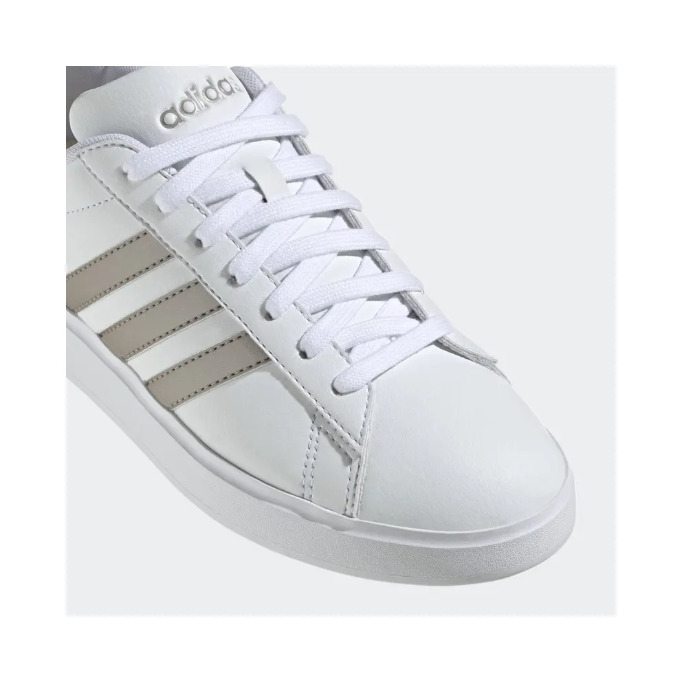 Adidas Grand Court Cloudfoam Lifestyle Court Comfort Cloud White / Platinum Metallic / Platinum Metallic (GW9215)