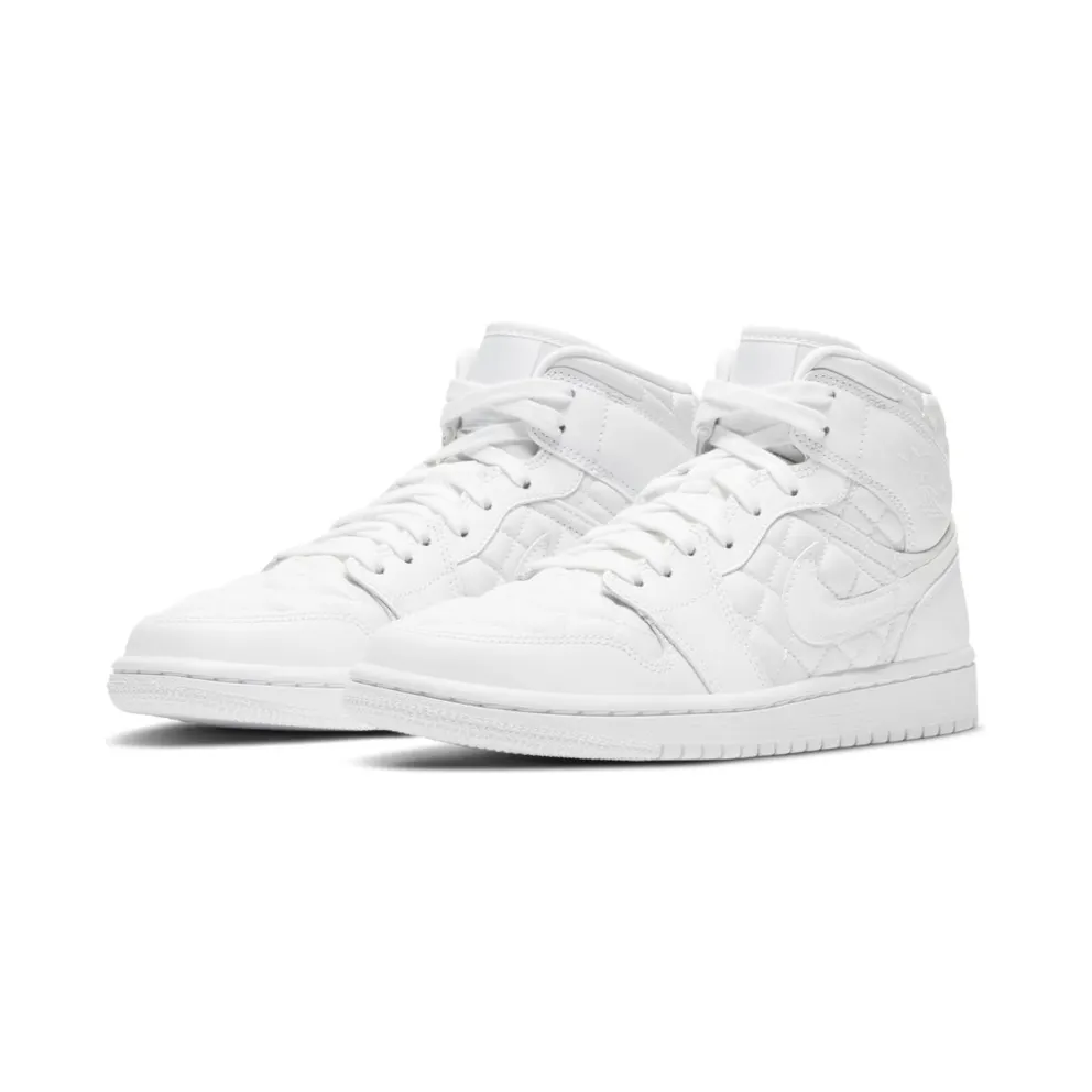 Jordan 1 Mid Quilted White White/White-White (DB6078-100)