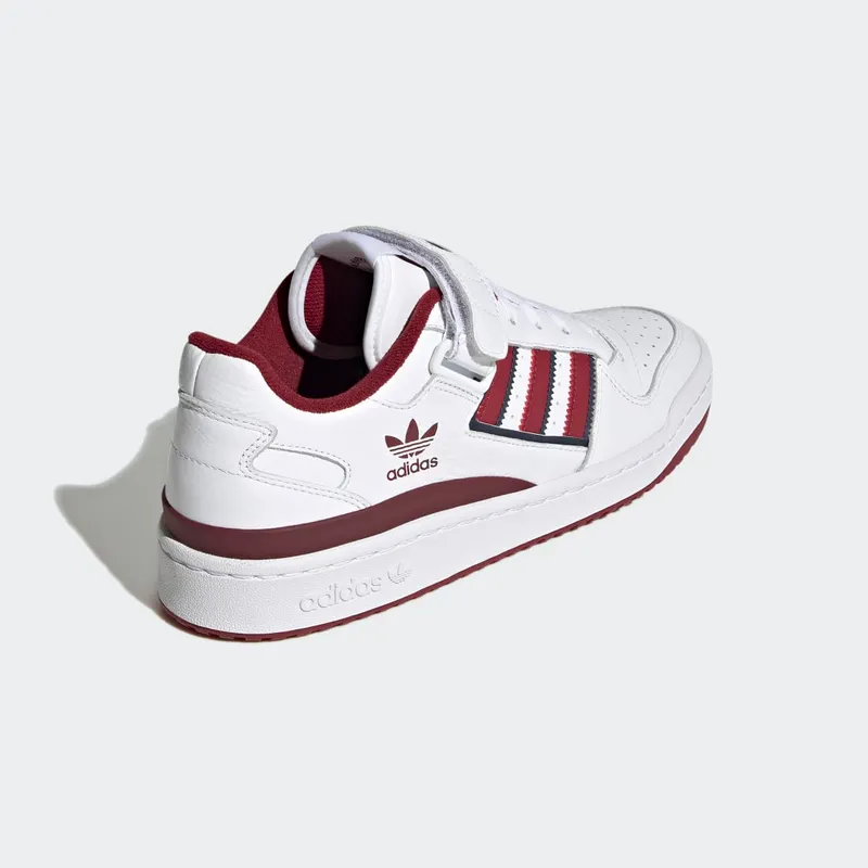 Adidas Forum Low Cloud White / Collegiate Burgundy / Collegiate Navy (GV6735)