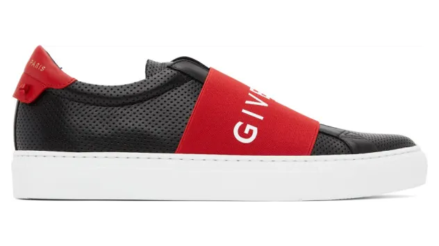 Givenchy Black Webbing Urban Knots Slip-On Sneakers (BH002PH0QD)