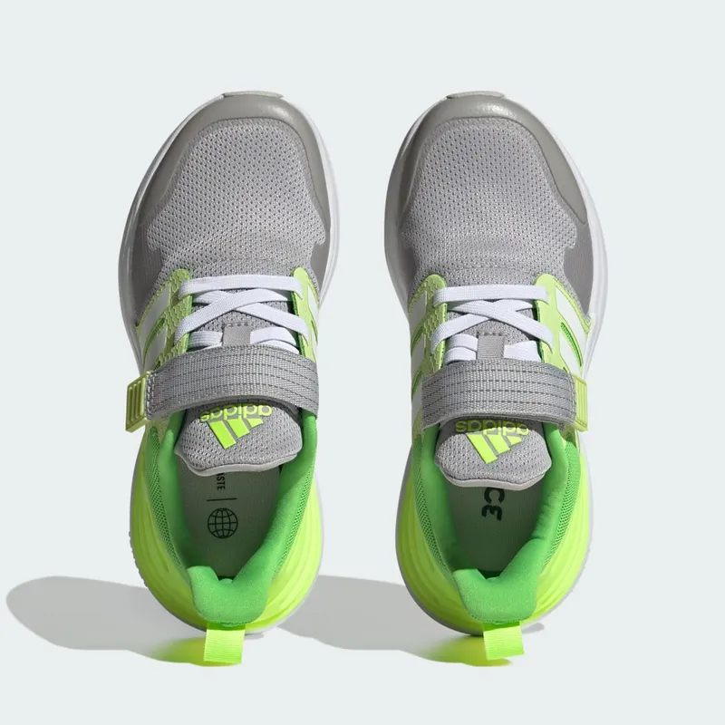Adidas RapidaSport Bounce Elastic Lace Top Strap Grey Two / Cloud White / Pulse Lime (ID2383)