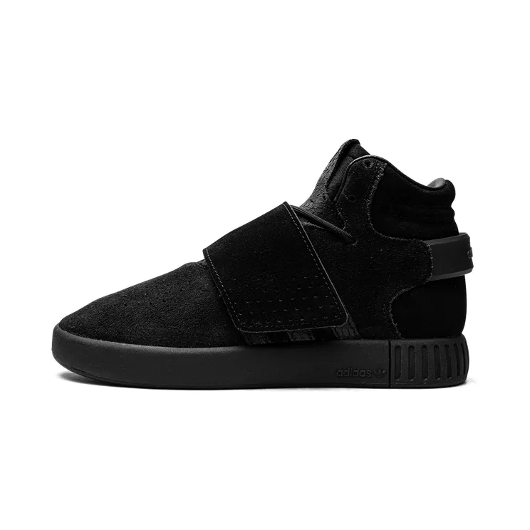 Adidas Tubular Invader Strap GS “CORE BLACK/CORE BLACK/WHITE” (BZ0302)