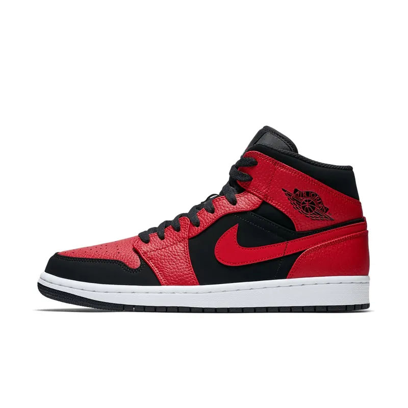 Air Jordan Nike AJ I 1 Mid Reverse Bred (2018) (554724-054)
