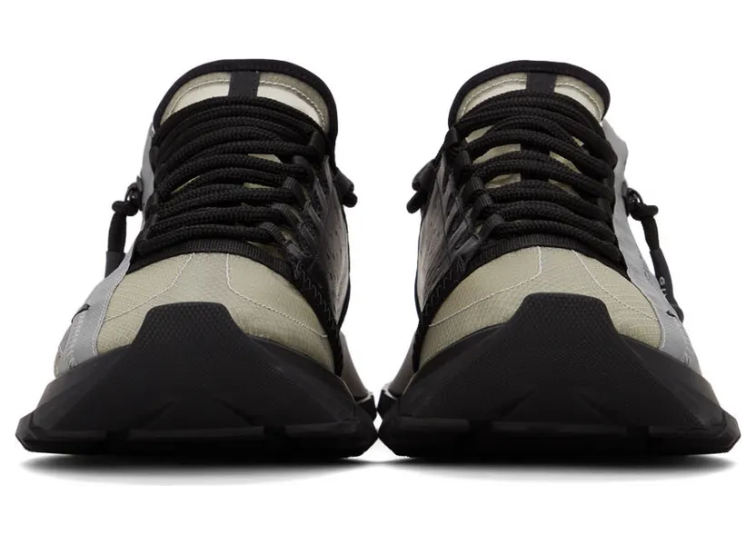 Givenchy Black & Grey Spectre Zip Sneakers (BH003MH14T) (2)