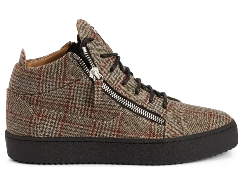 Giuseppe Zanotti Kriss Sneakers mit Karomuster – Nude (RU30051001)