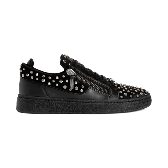 Giuseppe Zanotti GZ94 met rits en studs “Black” (RU50020001)
