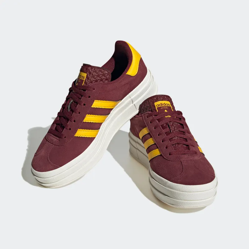 Adidas Gazelle Bold Shadow Red / Bold Gold / Core White (IF5195)