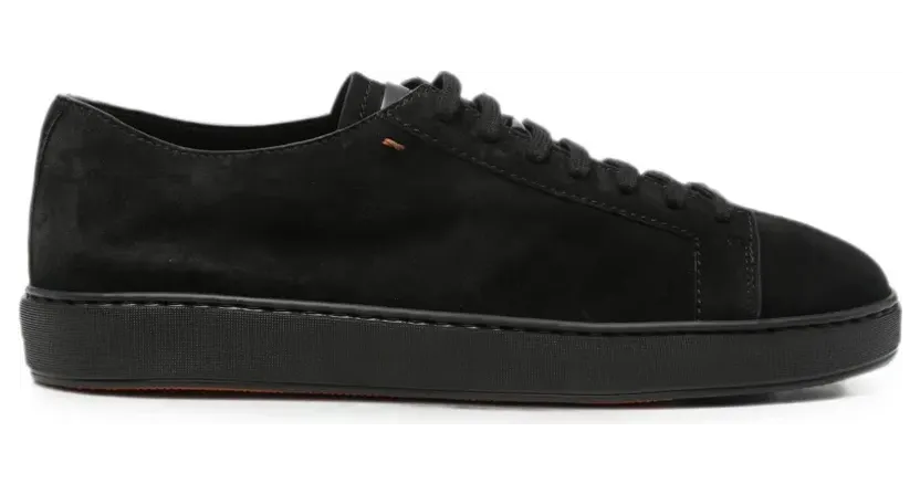 Santoni Damps aus Wildleder “Black” (MBCD21571NEATAOL)