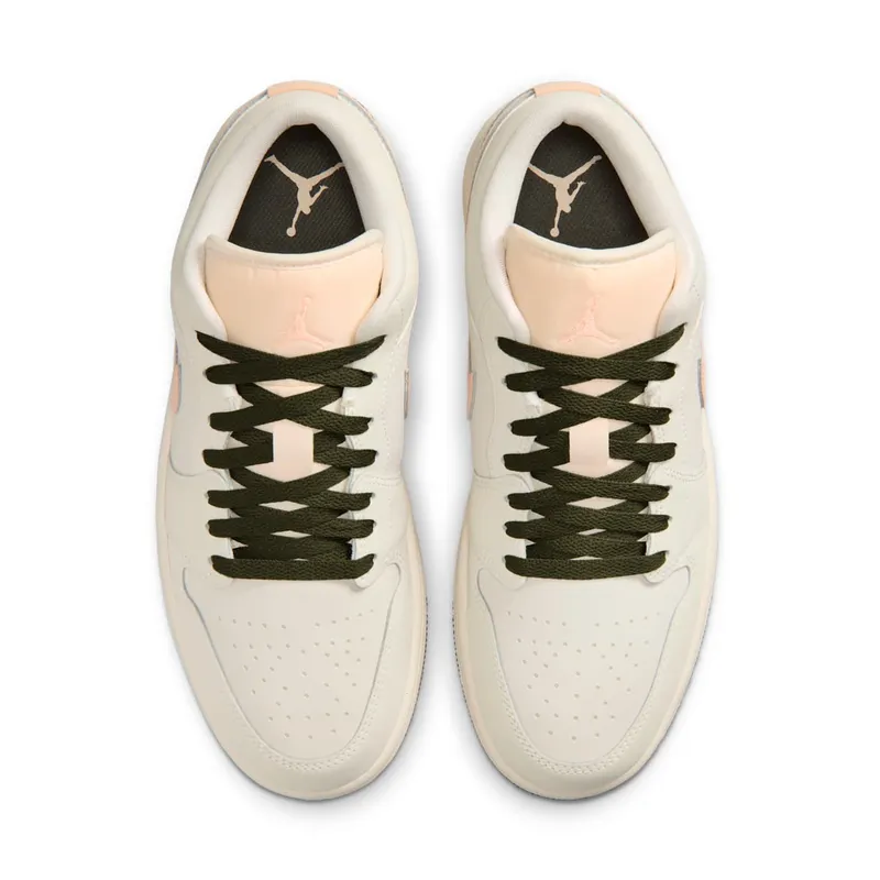 Jordan 1 Low “Sail Crimson Tint Khaki” (DC0774-111)