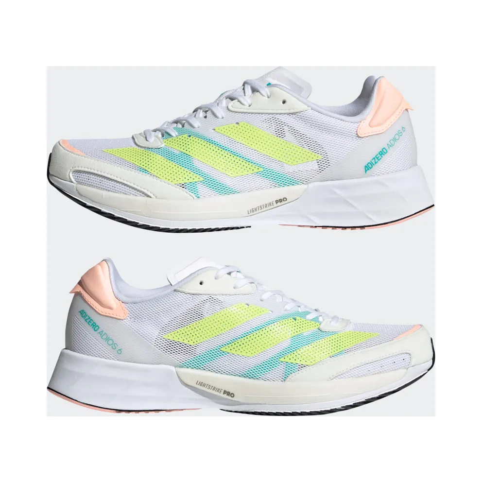 adidas Adizero Adios 6 Cloud White / Pulse Lime / Light Flash Orange (GY0910)