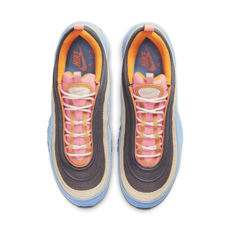 Nike Air Max 97 Corduroy Light Blue Light Blue/Pink/Brown-Sand (CQ7512-462)