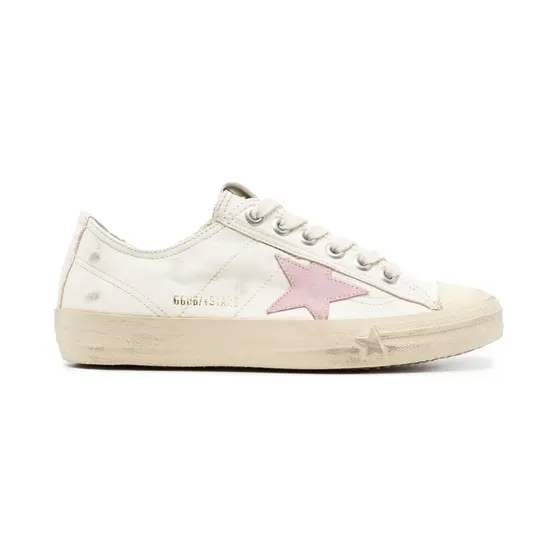 Golden Goose V-Star leren “White” (GWF00129F004059)
