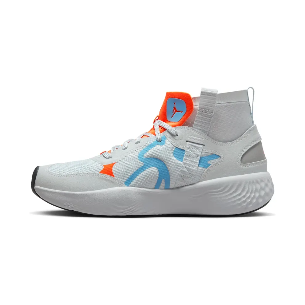 Jordan Delta 3 Mid Pure Platinum Chambray Total Orange (DR7614-004)