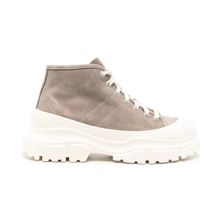 Sofie D’hoore Fairway High-Top-Sneakers mit dicker Sohle “Grey” (FAIRWAYLENU02)