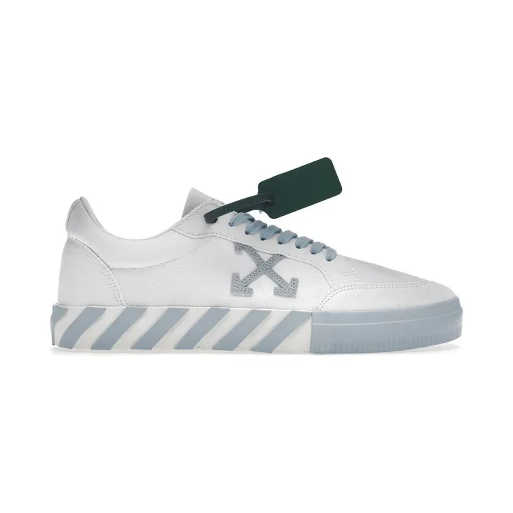 OFF-WHITE Vulc Low Cotton White Light Blue (OMIA085S22FAB0010140)