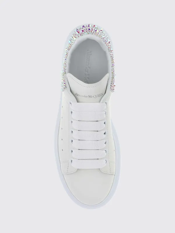 Mcqueen Alexander Oversize Calf Leather with Chunky Sole White (666407WIAIJ9069)