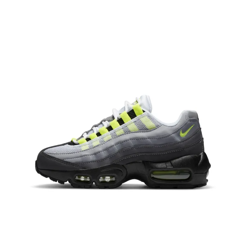 Nike Air Max 95 OG Neon 2020 (GS) Black/Neon Yellow-Light Graphite (CZ0910-001)
