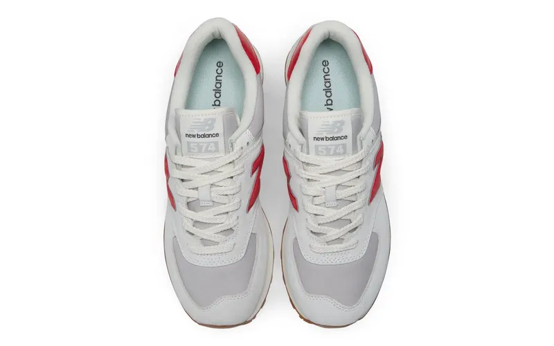 New Balance 574 White Red Grey Gum (U574RF2)