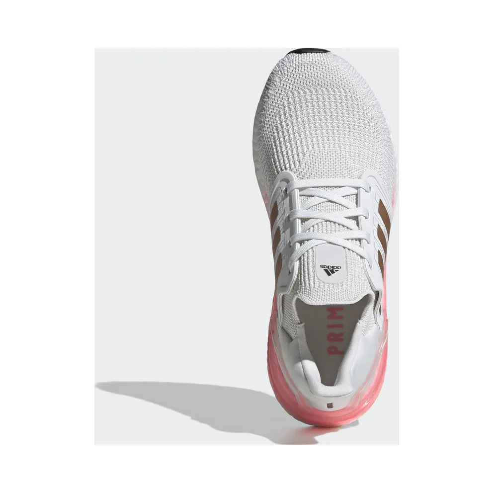 adidas Ultra Boost 20 White Copper Flash Red (W) Crystal White/Copper Metallic/Light Flash Red (EG0724)